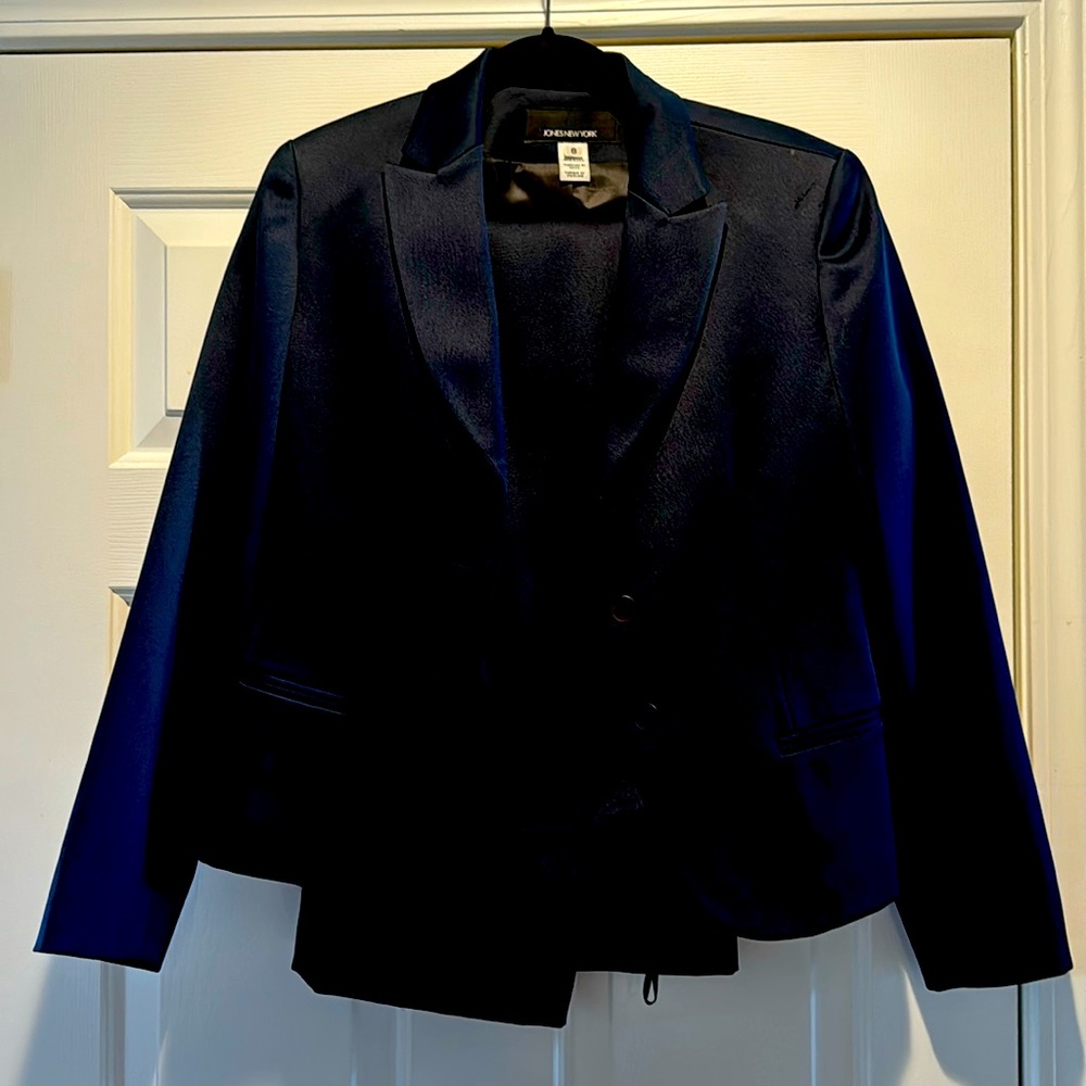 Navy blue suit